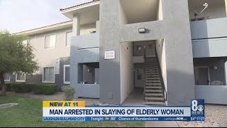 Man arrested in slaying of elderly woman