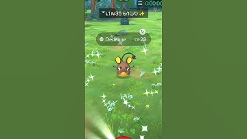 I caught Shiny ✨ dedenne In Pokemon go ❤️ #pokemon #shinypokemon #pokemongoshorts #shiny