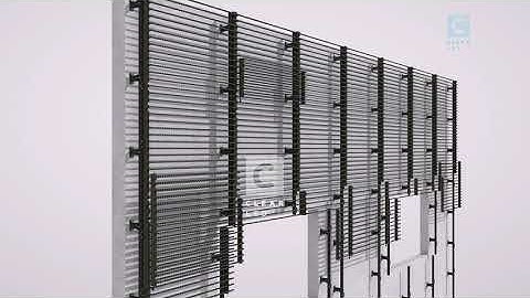 ClearLED OUTDOOR MESH TRANSPARENT LED VIDEO FACADE