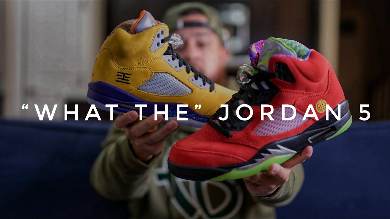 JORDAN 5 “WHAT THE” REVIEW - YouTube