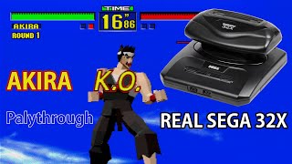 Virtua Fighter 1 (Real SEGA 32X) Akira Playthrough