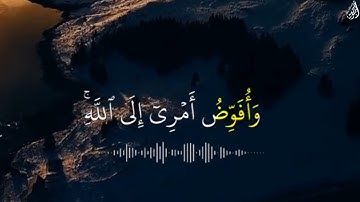 وَأُفَوِّضُ أَمْرِي إِلَى اللَّهِ - (آيات من سورة غافر) - القارئ خالد الجليل