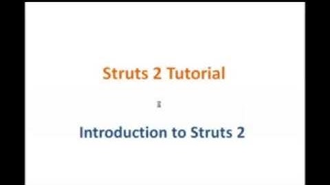 Introduction to Struts 2 Framework1