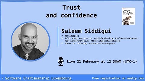 Trust & Confidence by Saleem Siddiqui