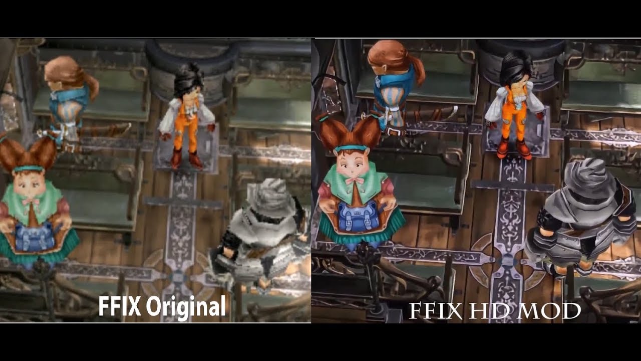 Ffix Vs Ffix Hd Mod Comparison Wow Youtube