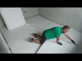 Works #1 | Floor insulation. Preparing for floor heating installation. Time lapse.