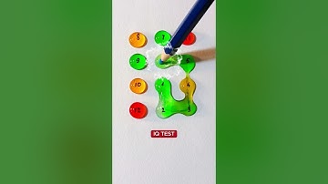 Nối các giọt màu nước #shorts #iqtest #quiz #games #test #questions#drawing