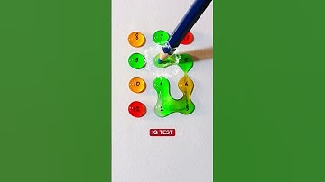 Nối các giọt màu nước #shorts #iqtest #quiz #games #test #questions#drawing