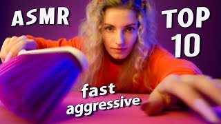 Asmr Fast Aggressive Top 10 Triggers Random Chaotic Asmr