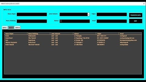 INPUT DATA DARI USERFORM KE BANYAK SHEET | EXCEL & VBA TUTORIAL