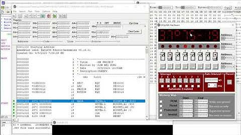 Operation of Washing Machine in Easy68k