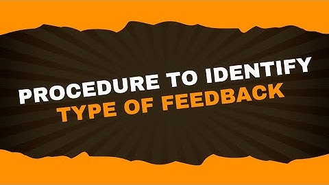 Procedure to identify type of feedback | Analog electronics-1| Lecture-5 |Brainbox