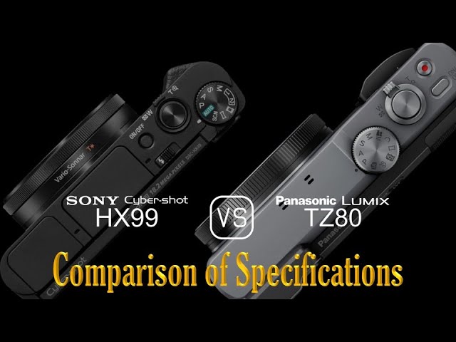 Panasonic LUMIX Sony Cyber-shot まとめ Sony Cyber-shot HX99 vs. Panasonic Lumix TZ80: A Comparison of