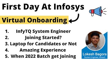 First Day At Infosys | Virtual Onboarding | System Engineer | When 2022 Batch Get Joining