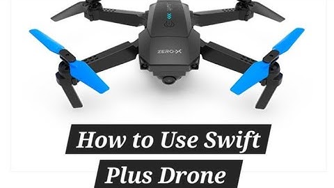 How to use the swift + drone