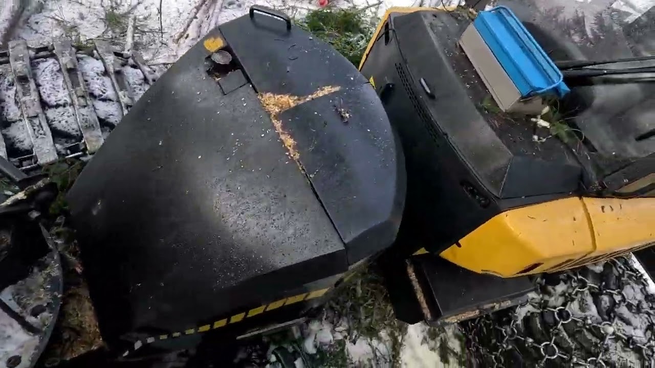 Remonttia ja liukas lähtö telanpäältä