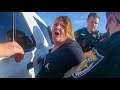 Wild Drunk Karen Throws Worst Meltdown, Assaults Cops & Pees Herself After Denied Driving