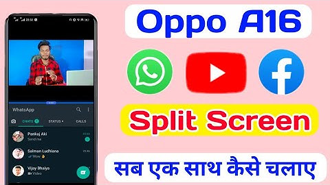 Oppo A16 Split Screen Setting || How To Enable Split Screen Setting In Oppo A16