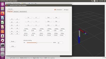 ROS - KEBA Controller | KEY MOTION | RVIZ | Key motion Teach pendant