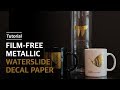 [How To Use] Film-Free Metallic Waterslide Decal Paper (Gold/Silver) | 무필름 메탈릭 물전사지 (골드/실버)