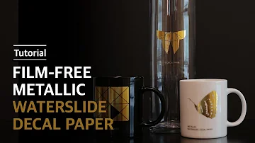 [How To Use] Film-Free Metallic Waterslide Decal Paper (Gold/Silver)