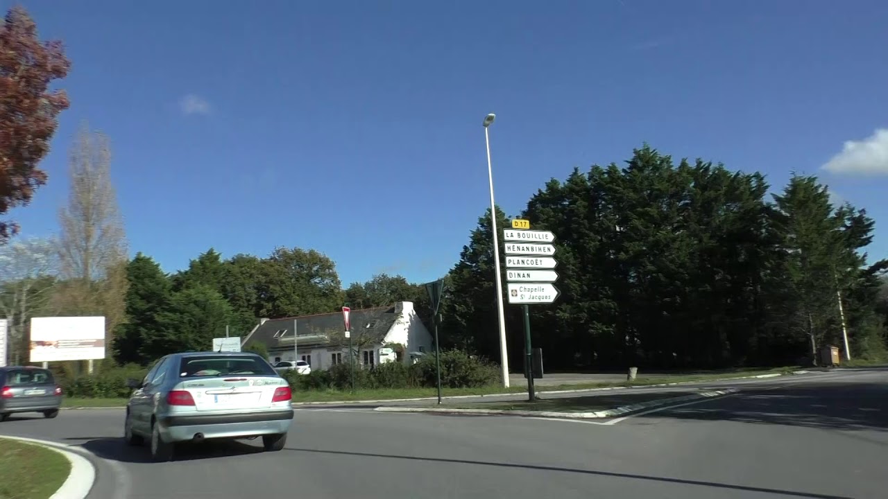 Driving On The D786 From 22400 Saint Alban To 22430 Erquy, Brittany, France 22nd October 2020