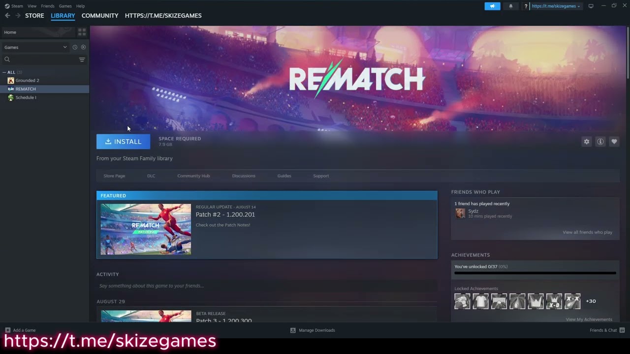 GET FREE STEAM ACCOUNTS WITH REMATCH AND SCHEDULE I