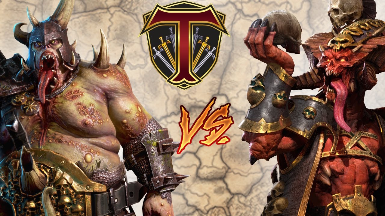 Glorious Legendary Lord Duel! Nurgle vs Khorne - Total War Warhammer 3