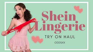OddsXx | Shein Lingerie Try On Haul | See Through, Mesh, 4K