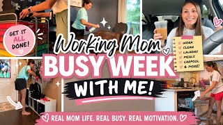 WORKING MOM BUSY WEEK IN THE LIFE |CLEANING, GROCERY HAUL, LAUNDRY   DAILY MOM LIFE MOTIVATION 
