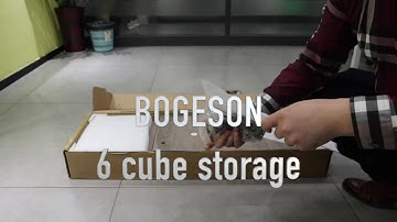 BOGESON 6-cube-storage assembly video