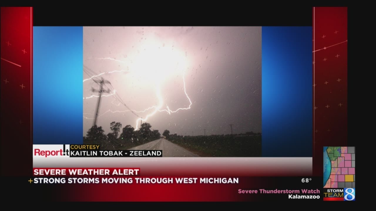 Severe Thunderstorm Watch Across W Mi Youtube