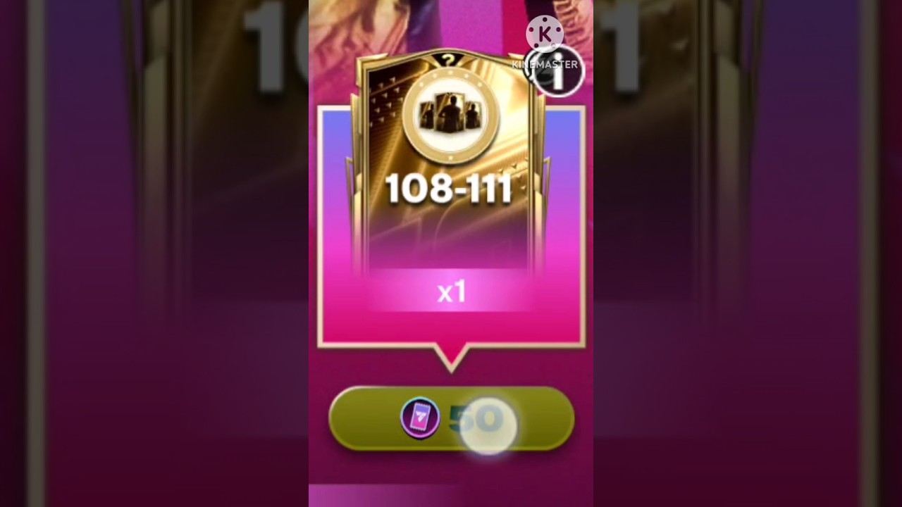 PICK 108 - 111 OVR Festival Shanghai. FC mobile 