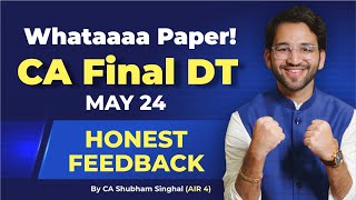 CA Final Direct Tax May'24 Paper Exam Analysis and Review CA Final