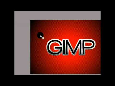 GIMP: Glossy metallic letter tutorial.