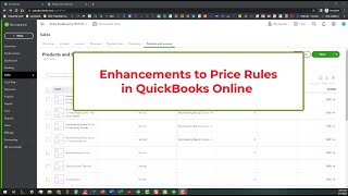Enhancements to Price Rules in QuickBooks Online (QBO)