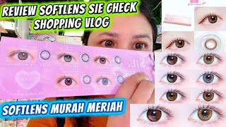 Review Softlens Sie Soft Contact Lenses Shopping Vlog Tutorial Cara Pakai Softlens Sie