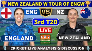 England Women vs New Zealand Women, 3rd T20 Live Score & Commentary ENGW vs NZW 3rd Match