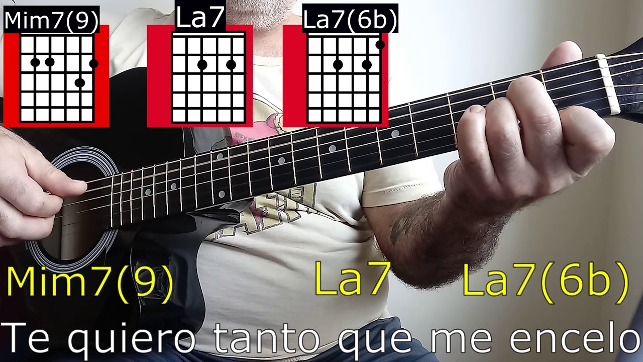 Mi menor séptima en guitarra - Tutorial de todas las posiciones del acorde