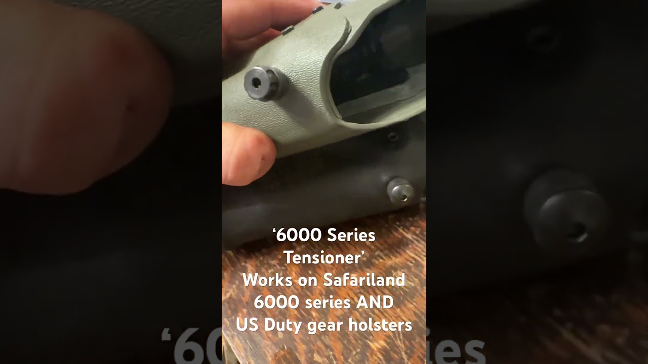 Our 6000 series tensioner. Adjust your holster by hand as needed - skip the Allen wrench