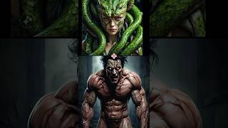 Hybrid version of human and snake girl. #cartoon #anaconda #snake #animals Hybrid version of human and snake girl. #cartoon #anaconda #snake #animals