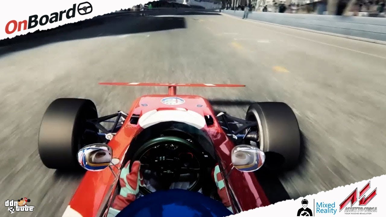 Assetto Corsa Mixed Reality Ronnie Peterson March 711 Alfa Romeo Test at Monaco