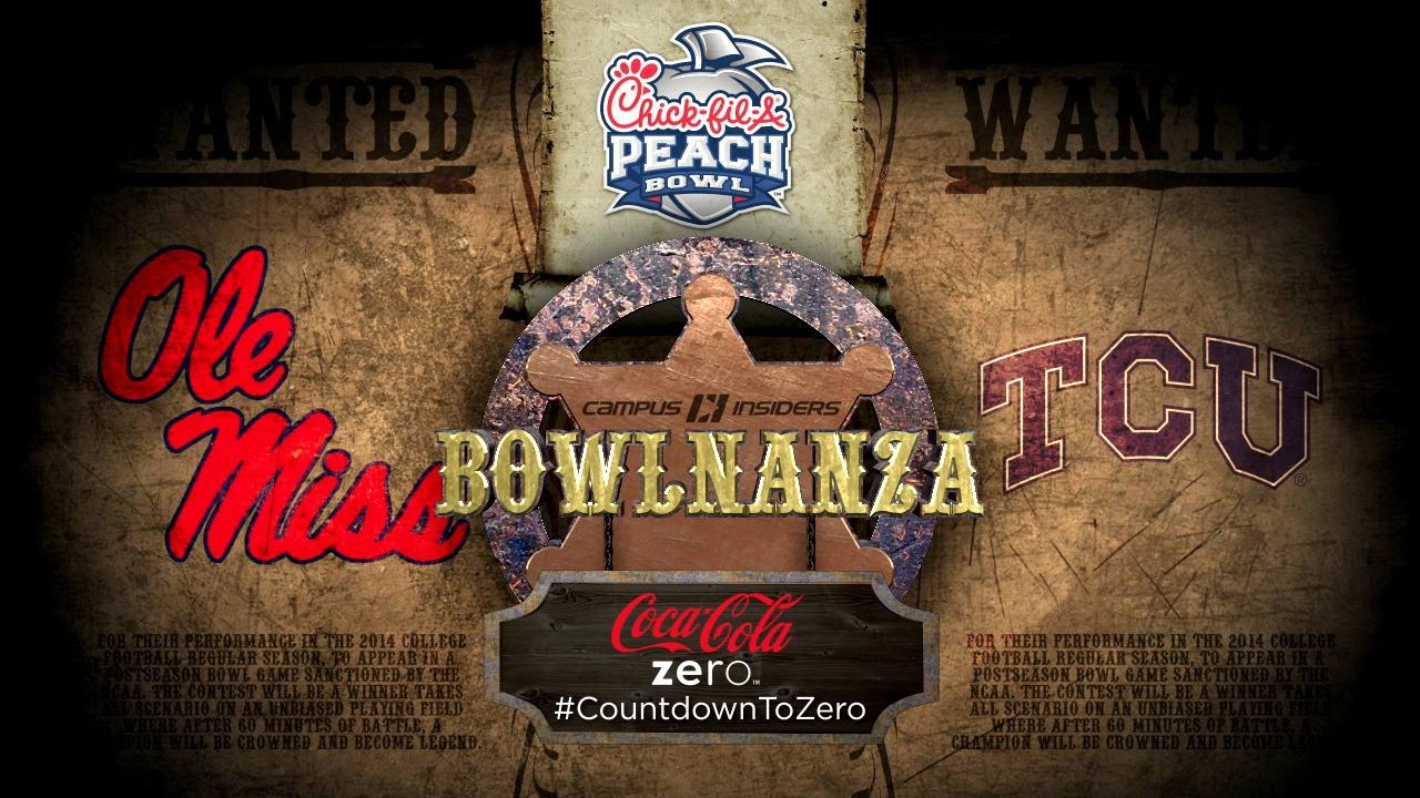ChickfilA Peach Bowl Ole Miss vs TCU Preview CampusInsiders YouTube