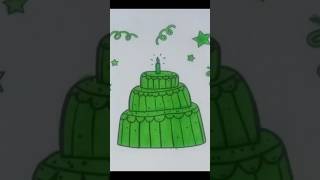 🎂Ayo kita mewarnai gambar Kue ulang tahun                         #mewarnai #coloring #art