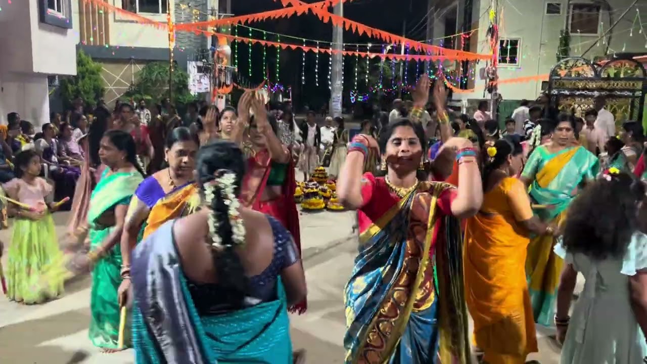 Bathukamma Song Dance performance 2025 | Kolatam | Dhandiya 