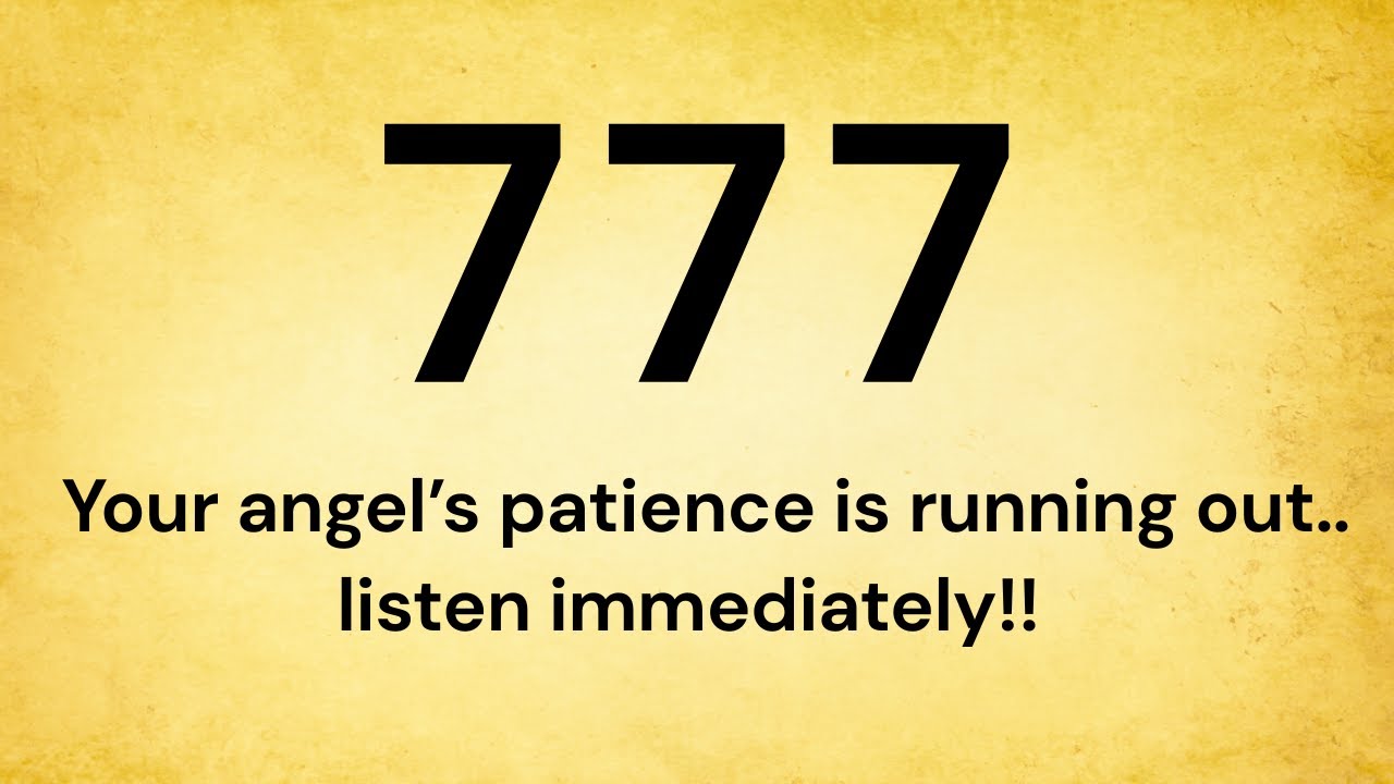 🕊️777 Your angel’s patience is running out.. listen immediately!!