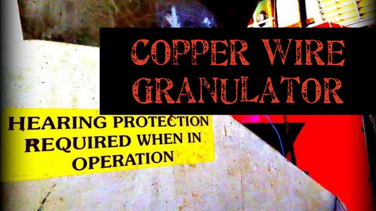 Scrap Copper Wire Granulator {In Action} Midshore Recyclers YouTube