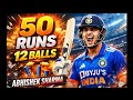fast 50 ever india vs england match 💥💀 abhishek sharma 😘