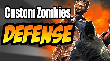 "Defense" Insane Pistols Only Zombie Map!! Part1 (WaW Custom Zombies)