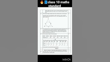 Class 10 Maths Standard Previous Year Question Paper (CBSE 2024–25) #shorts #trending #class10